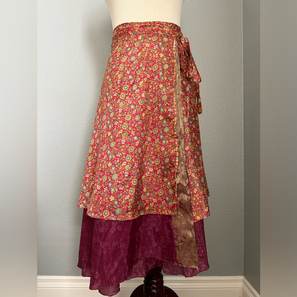 Wrap Skirt Women’s OS Many Styling Methods Swim Cover Sarong